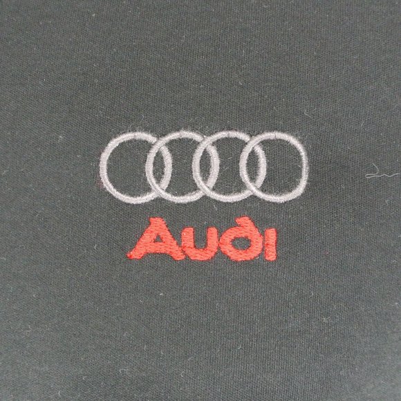 AUDI Logo Car Dealership Black Sweatshirt Employee Uniform Shirt Size XL - Picture 4 of 8